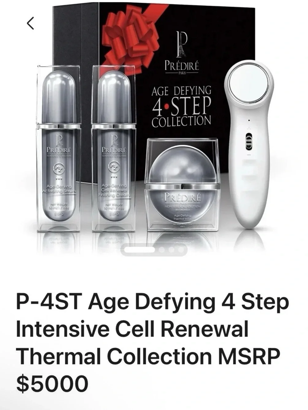 PREDIRE PARIS Age Defying 4 Step Intensive Cell Renewal Thermal Collection